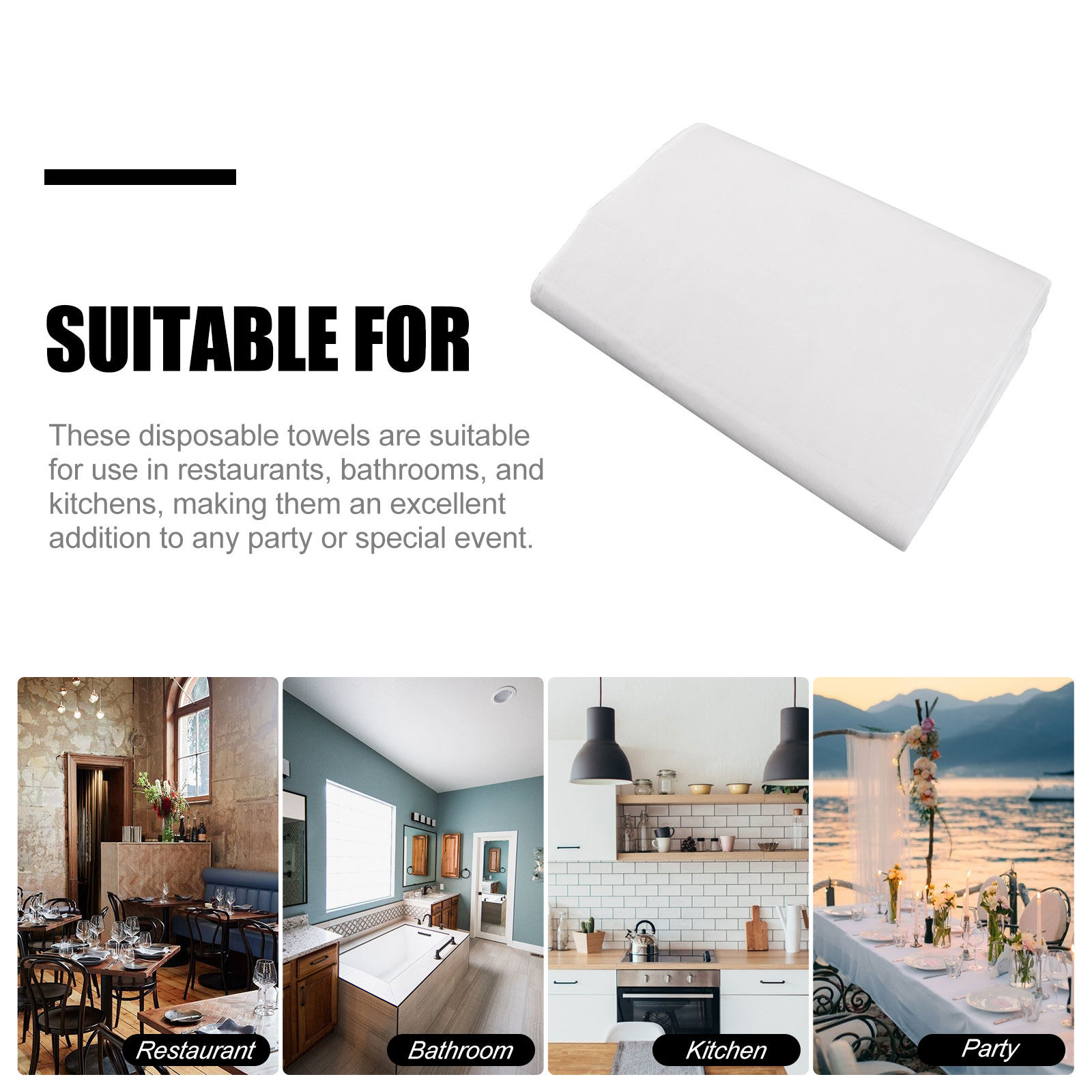 100Pcs Disposable Guest Towels - огляд і ціна Spa Towel