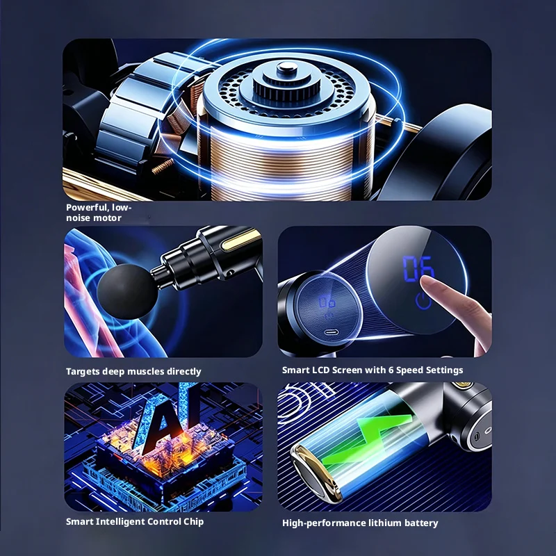 6 Speed Mini Electric Fascia G - огляд і ціна Massage Gun