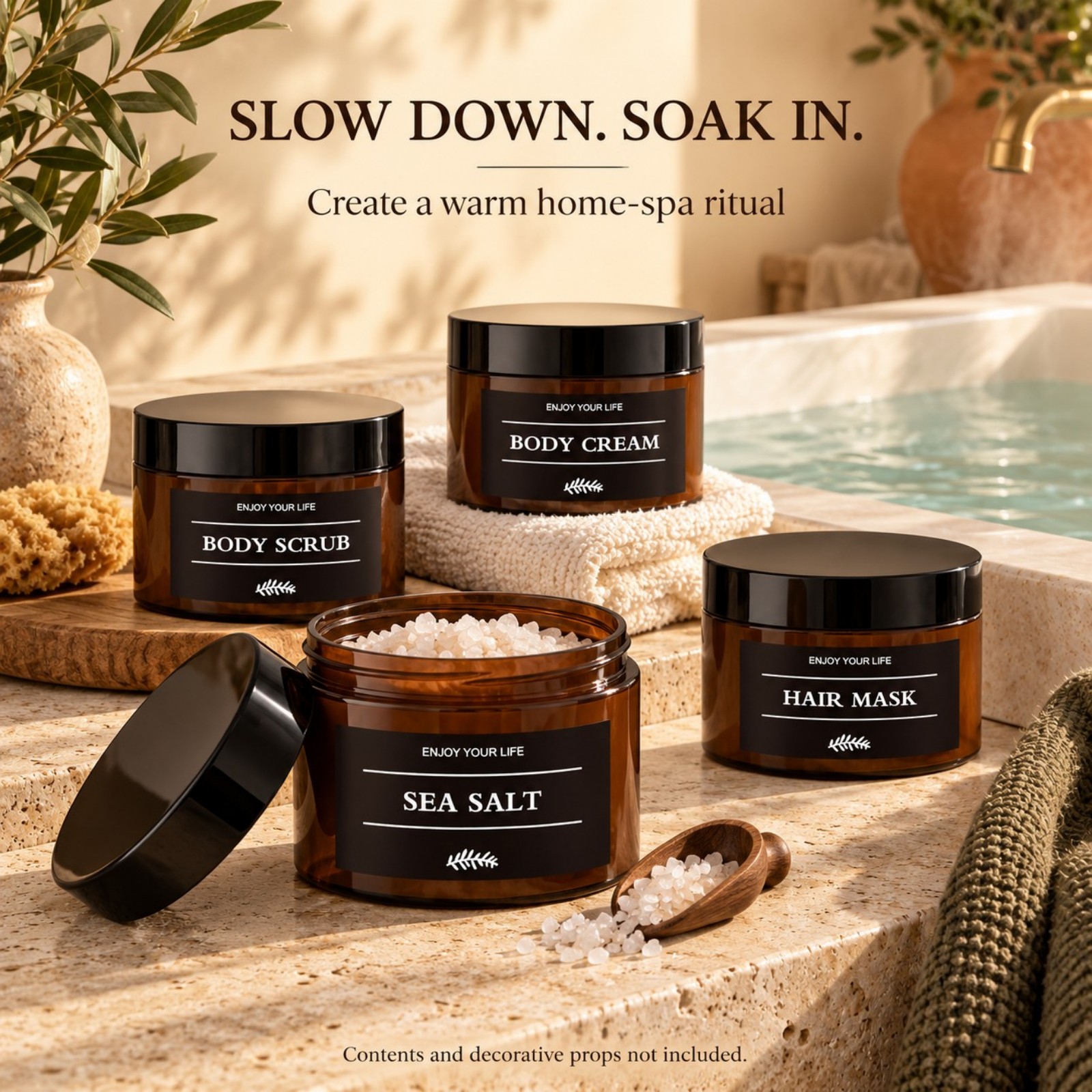 3PCS Bathroom Storage Jars wit - огляд і ціна Bath Salts