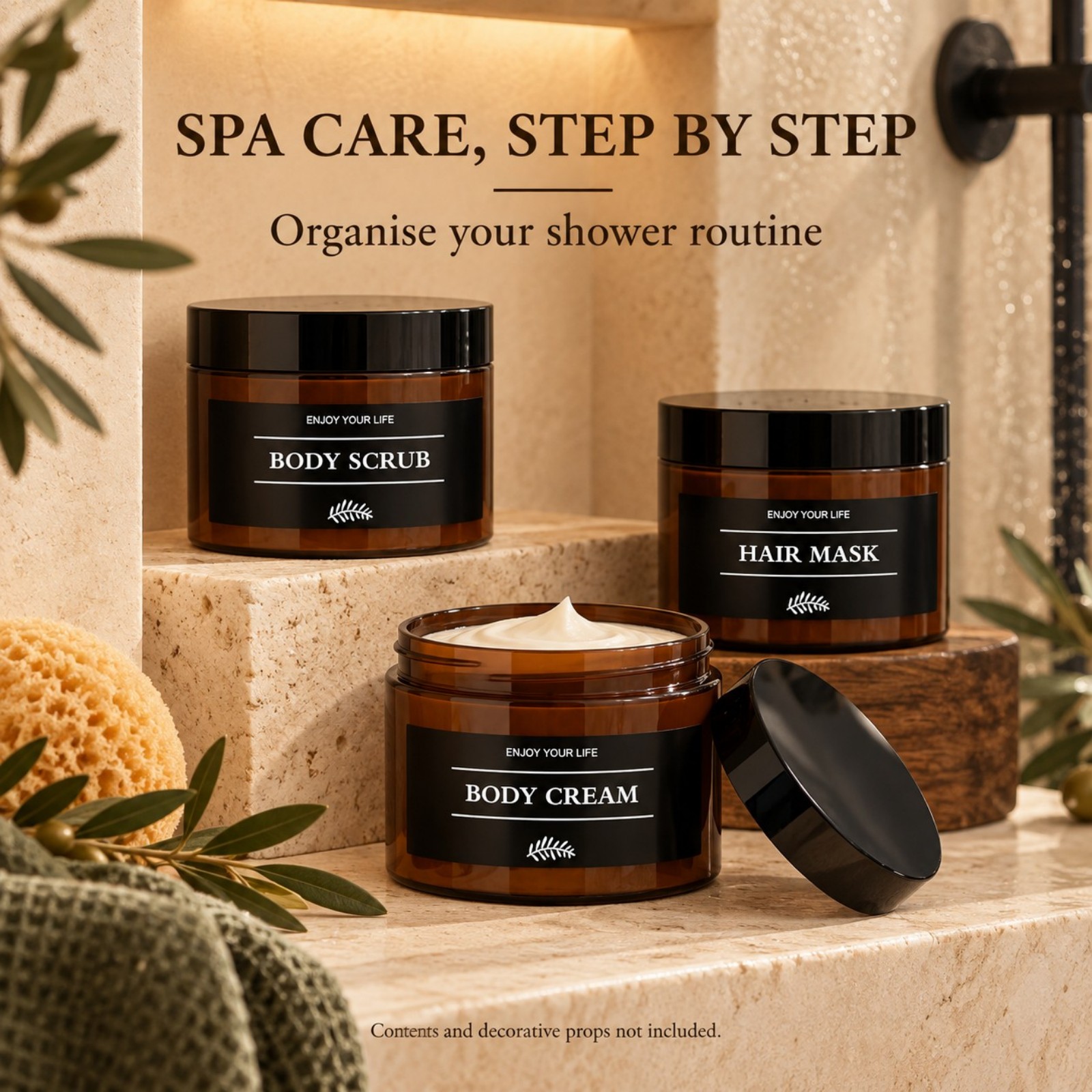 3PCS Bathroom Storage Jars wit - огляд і ціна Bath Salts