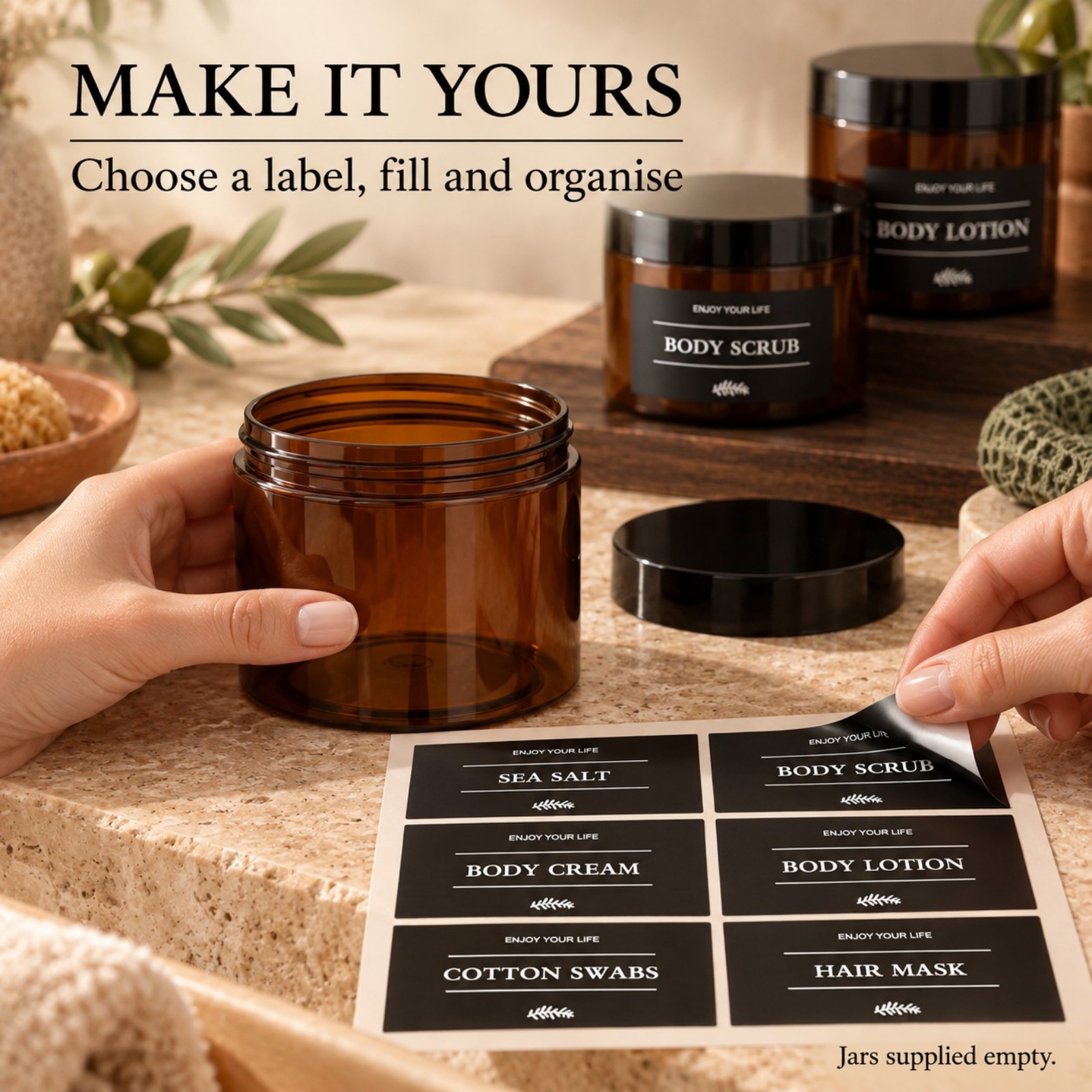 3PCS Bathroom Storage Jars wit - огляд і ціна Bath Salts