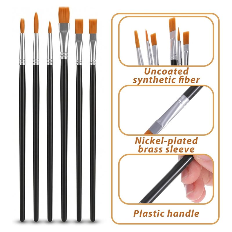 AB34-12Pcs Face Painting Brush - огляд і ціна Body Brush