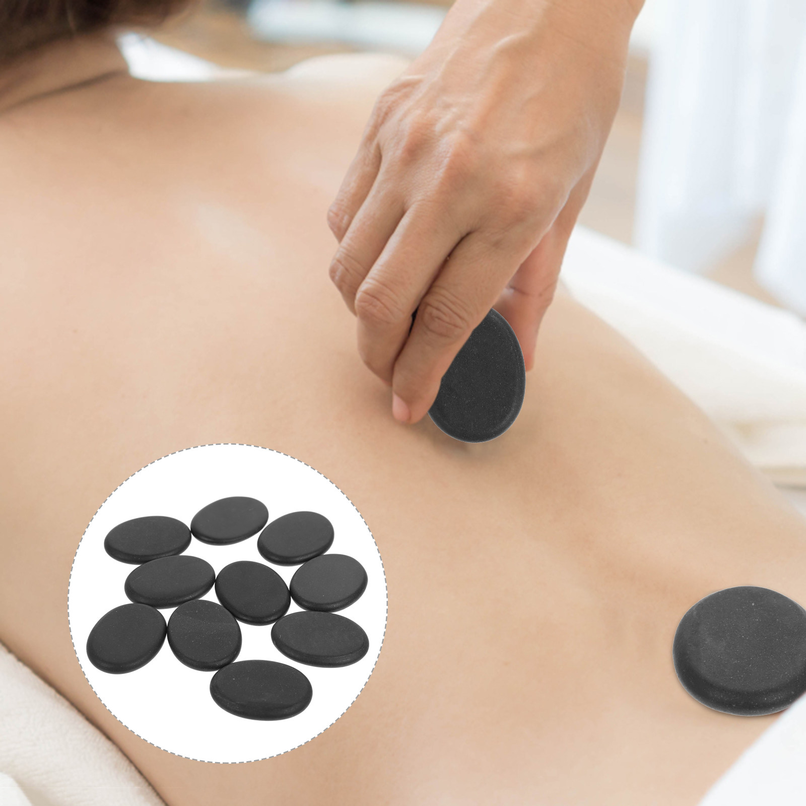 10Pcs Volcanic Hot Stones Natu - огляд і ціна Foot Spa