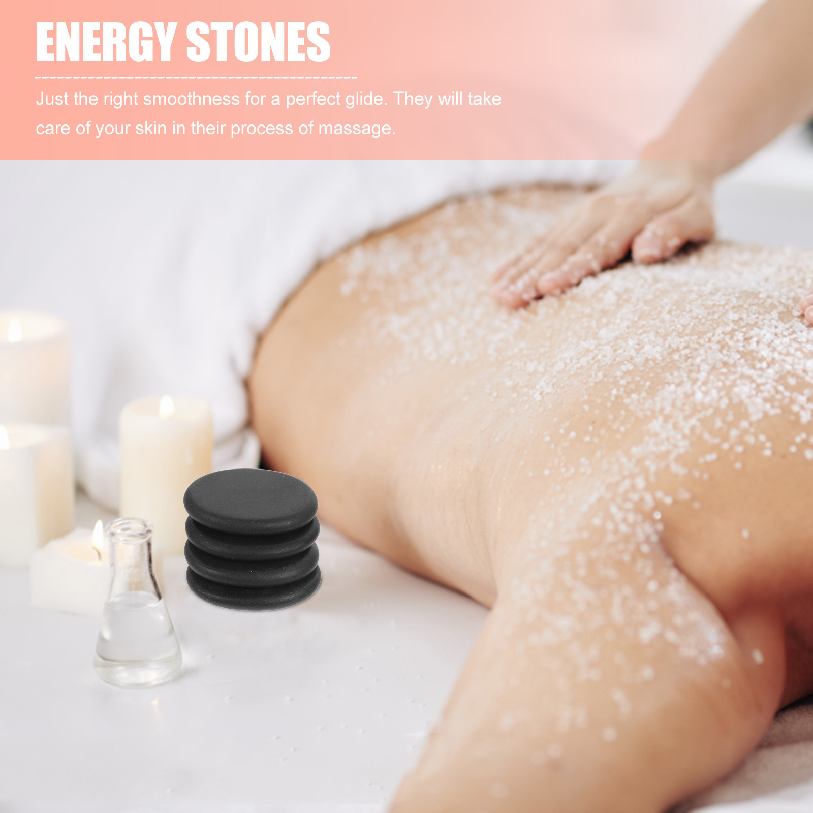 10Pcs Volcanic Hot Stones Natu - огляд і ціна Foot Spa
