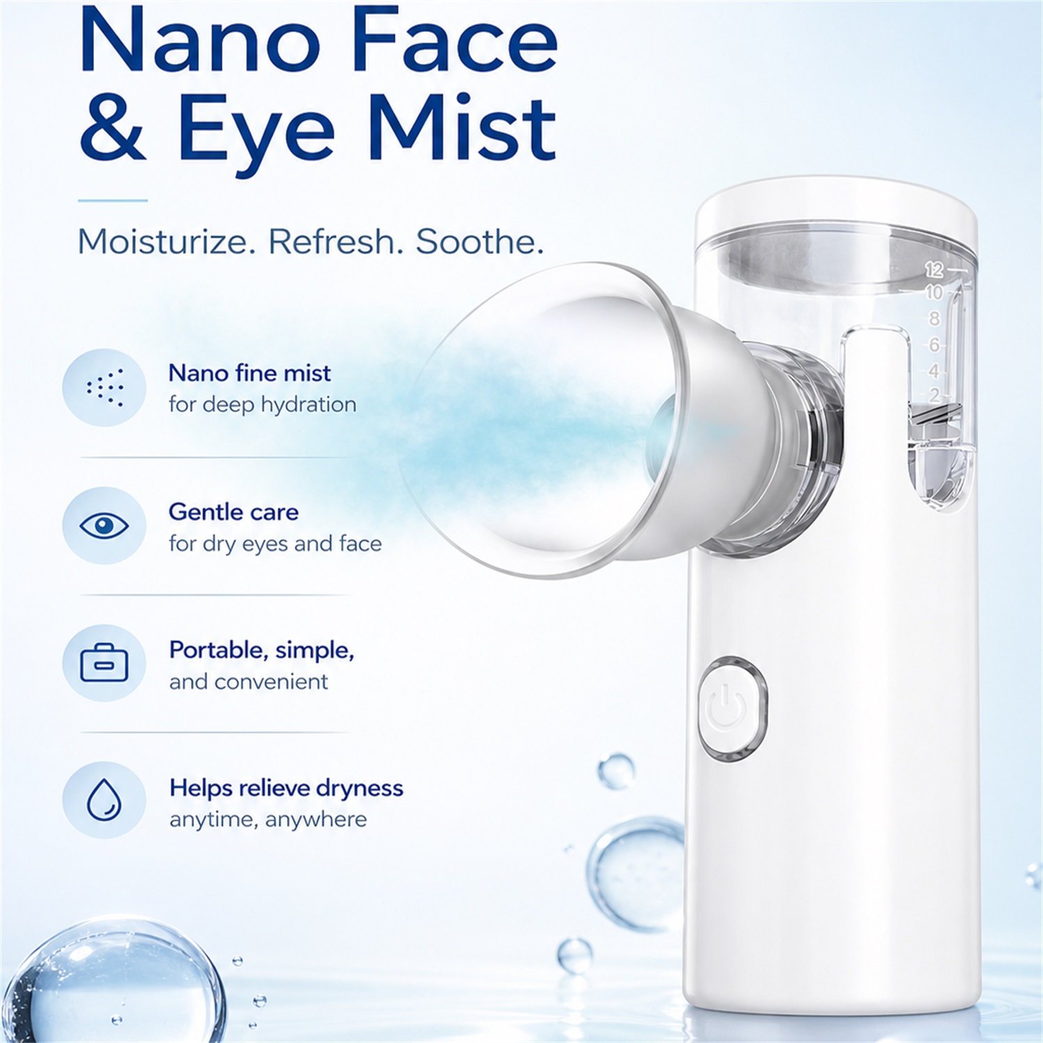 Nano Spray Eye Massage Instrum - огляд і ціна Face Steamer