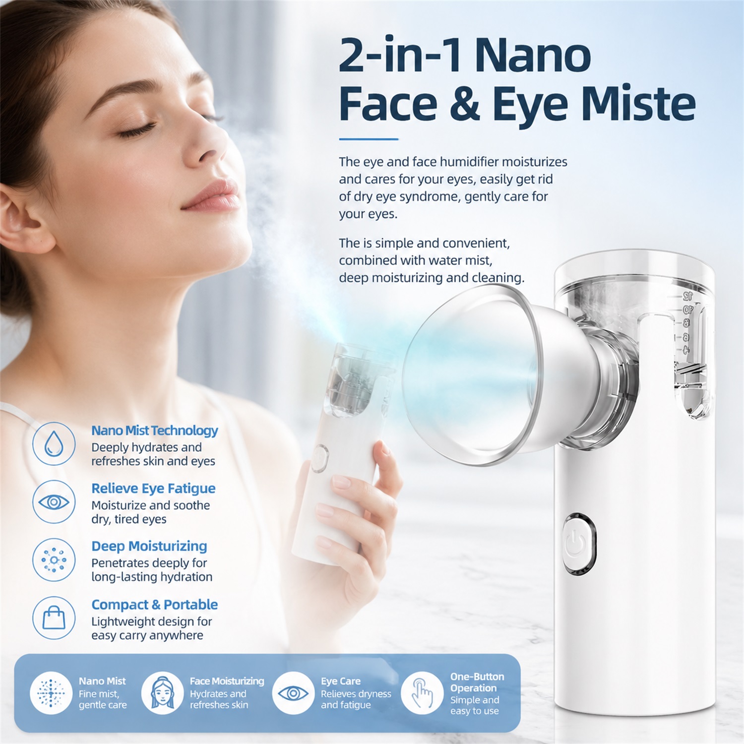 2-IN-1 Mesh Facial Steamer Bea - огляд і ціна Face Steamer