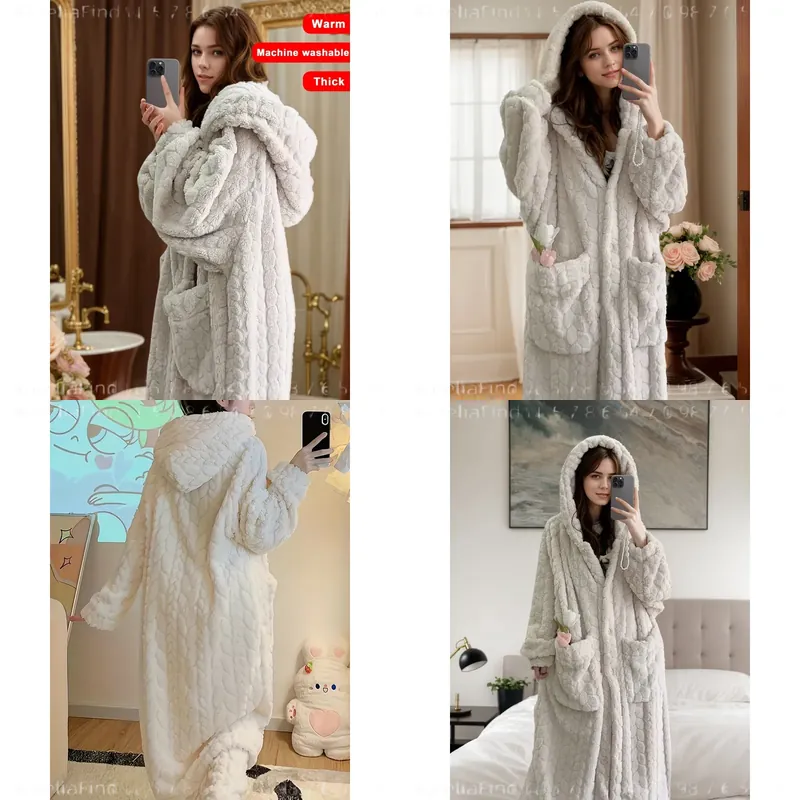 Women's Flannel Robe Autumn Wi - огляд і ціна Bathrobe