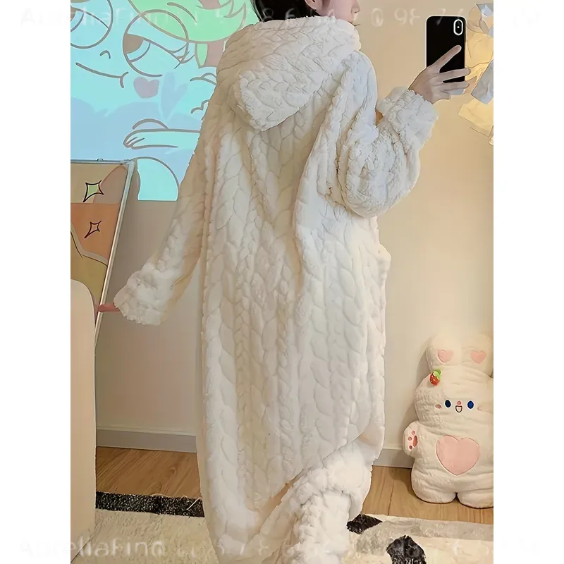Women's Flannel Robe Autumn Wi - огляд і ціна Bathrobe